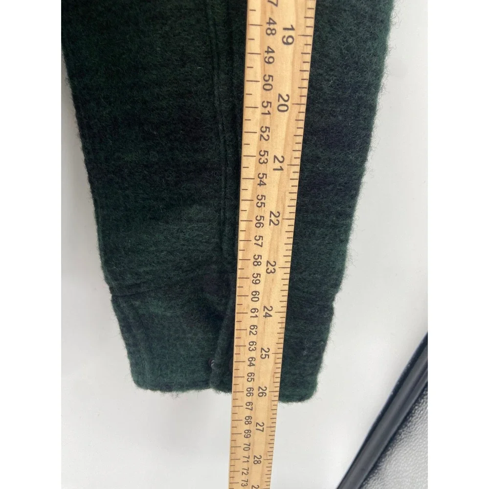 J Crew Jacket MensLarge Black Watch Plaid Chore Wool Blend Outdoor Oarsman Lined